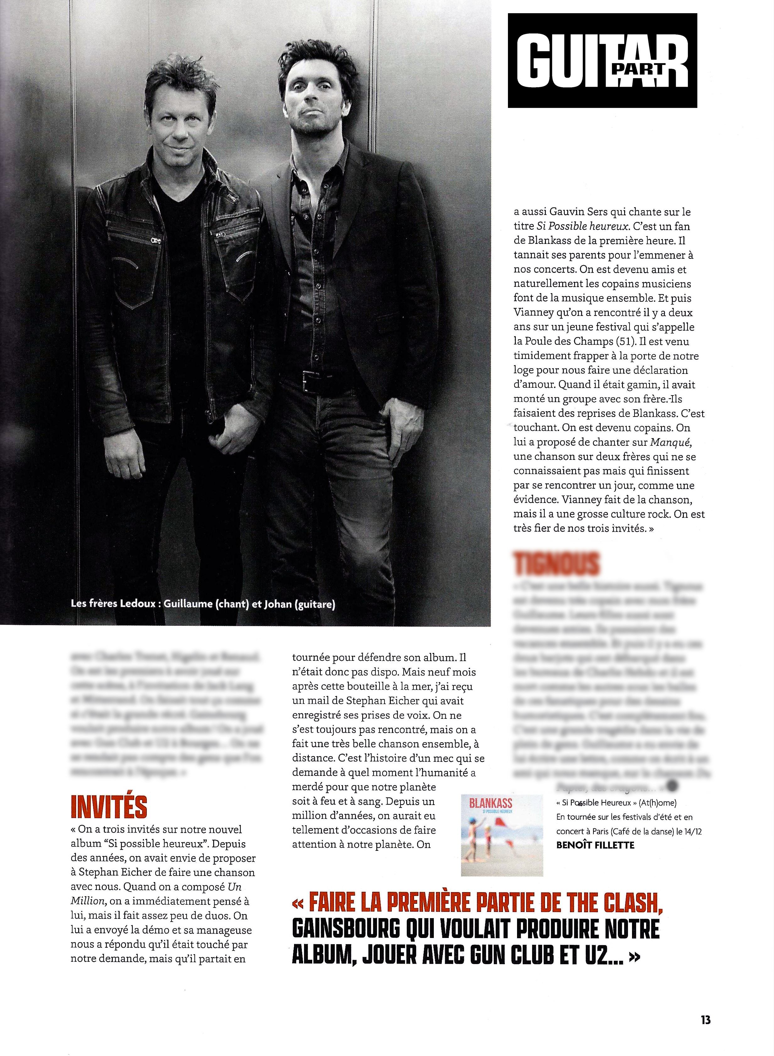 Article Guitar Part Magazine - Interview