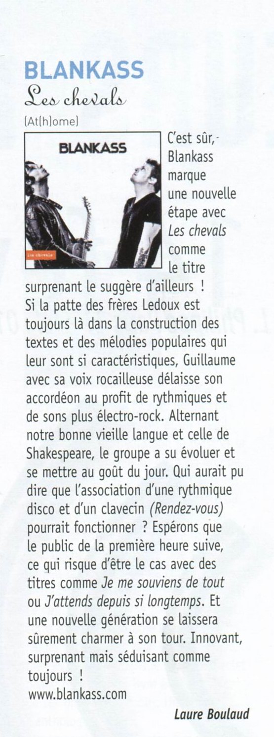 Article Francofans - Chronique