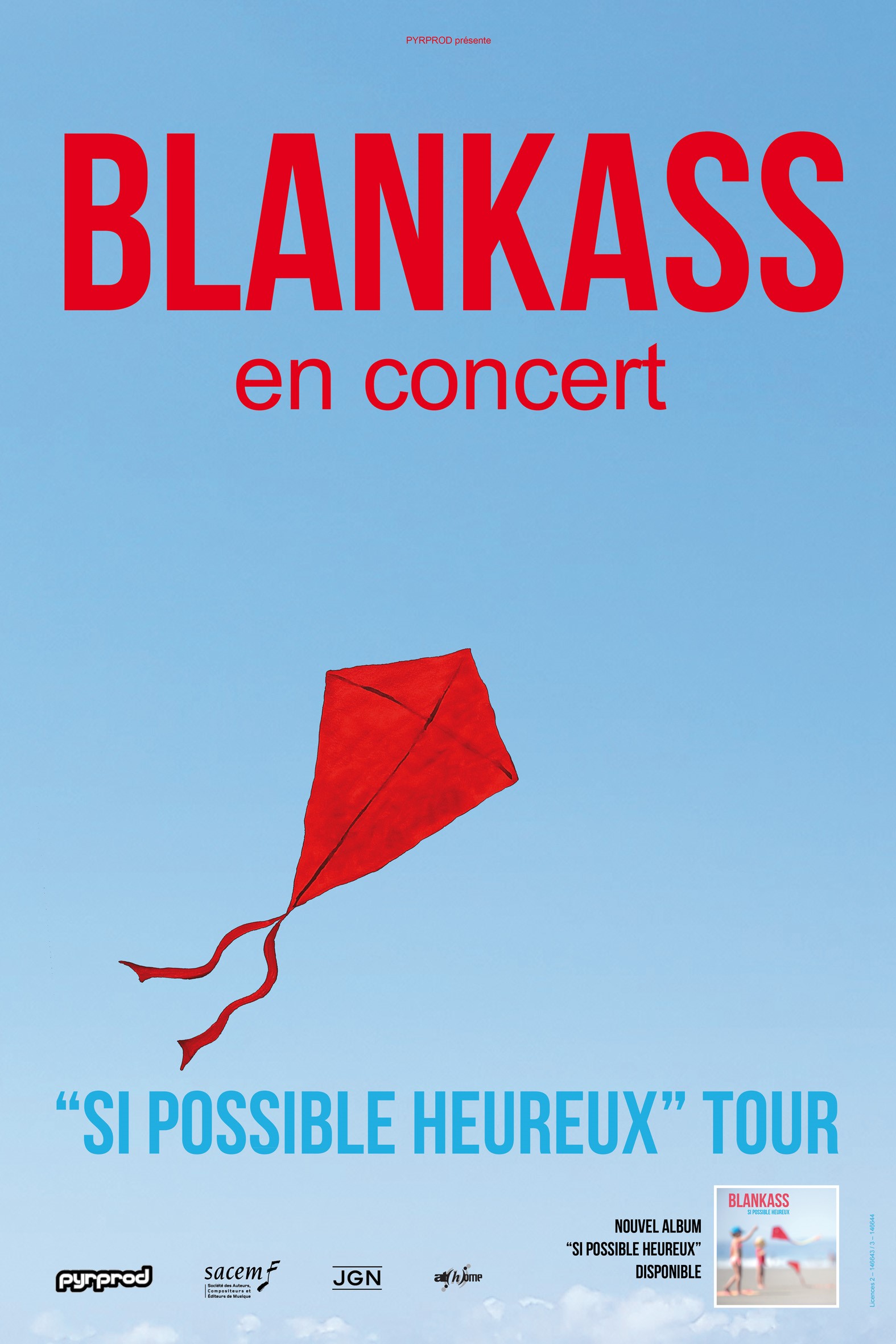 Affiche tournée Blankass 2023