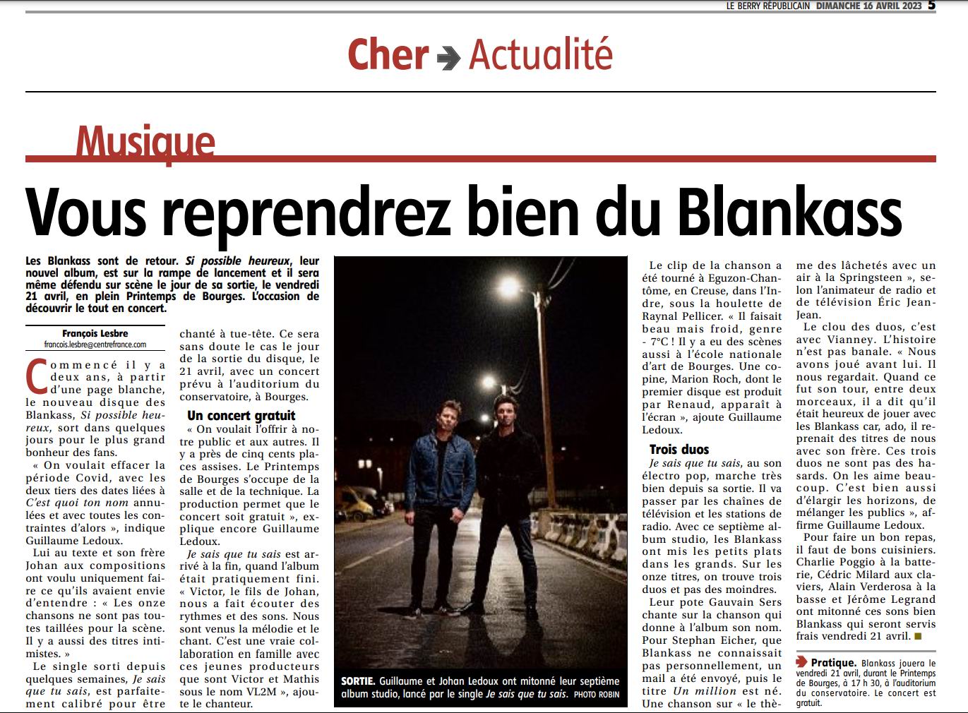 Blankass Le Berry républicain